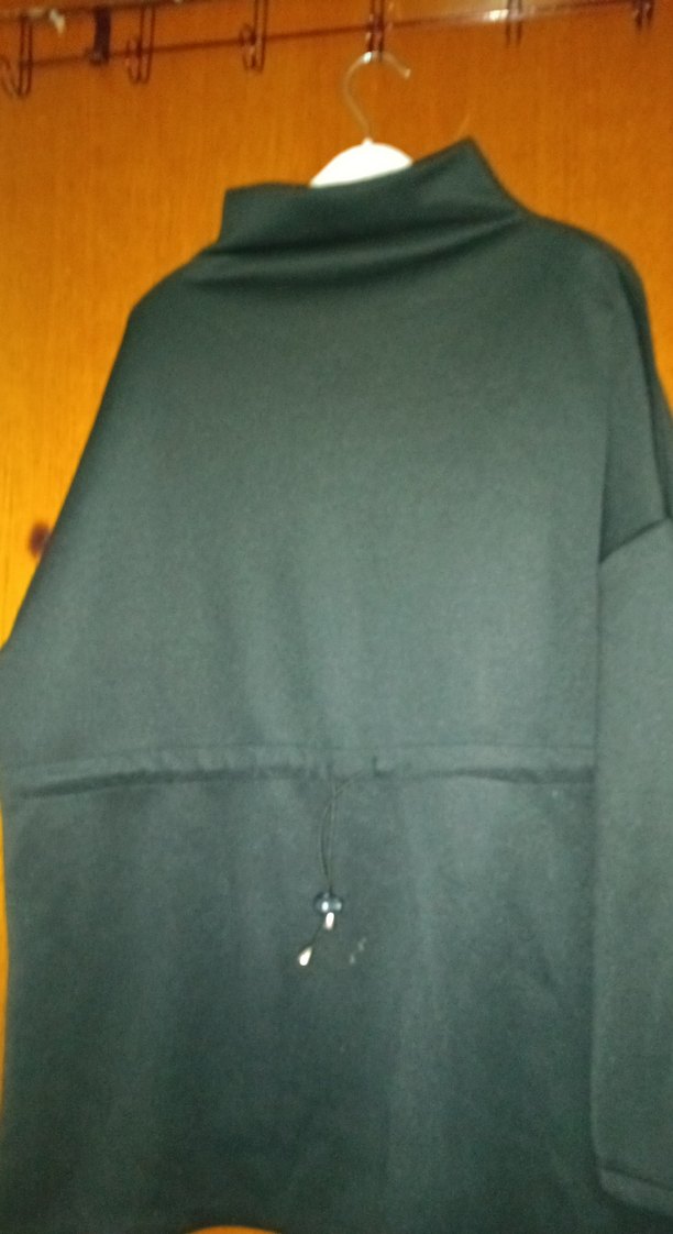 Düğmeli Siyah Midi Kadın Ceket - Görsel 2