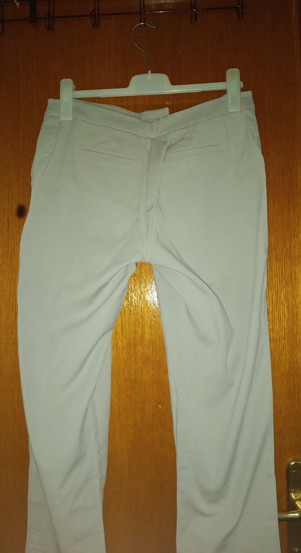 Kadın Bej Normal Boy Kumaş Pantolon - Görsel 3