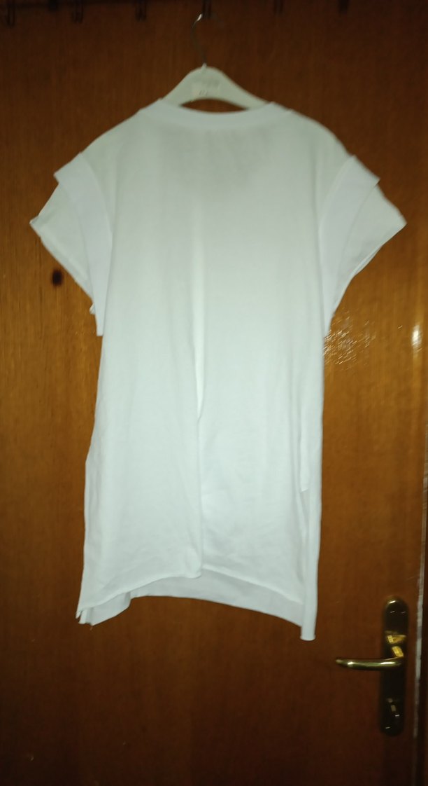 Püsküllü Bohem Kısa Kollu Kadın Tişört - Görsel 4