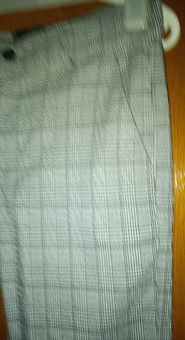 Gri Düğmeli Kadın Kumaş Pantolon - Görsel 2