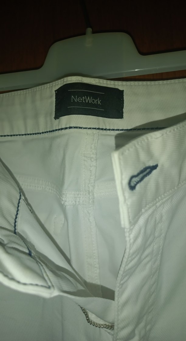 Beyaz Kadın Midi Kumaş Pantolon - Görsel 2