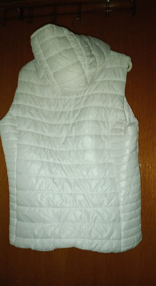 Beyaz Fermuarlı Kadın Yelek - Görsel 4