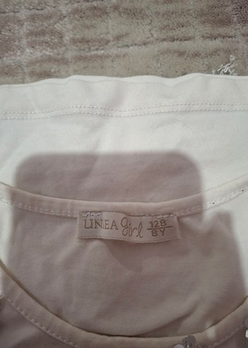 Pul İşlemeli Beyaz Kolsuz - Görsel 2