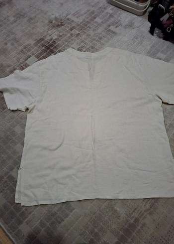 Rahat Kesim Erkek Beyaz Tişört - Görsel 3