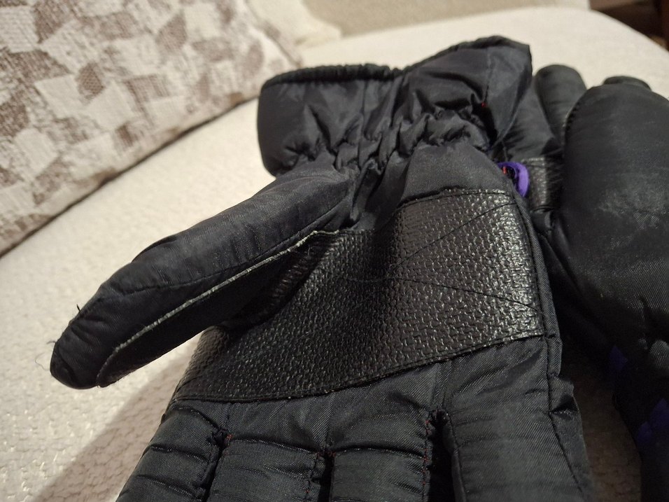 Mor Detaylı Erkek Kayak Eldiveni - Görsel 4