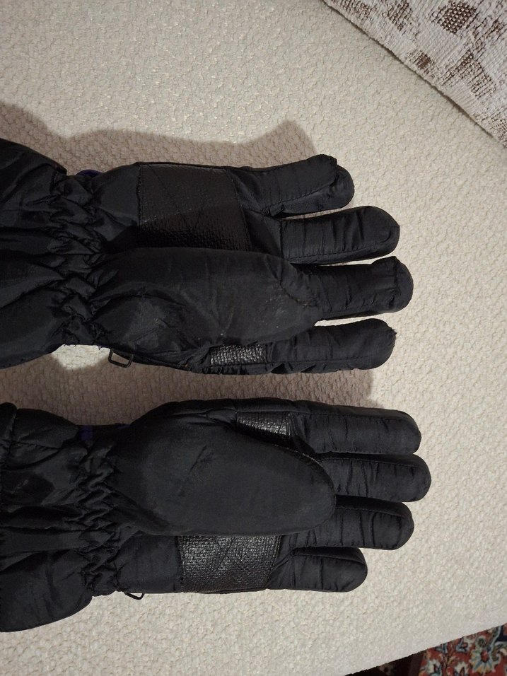 Mor Detaylı Erkek Kayak Eldiveni - Görsel 2