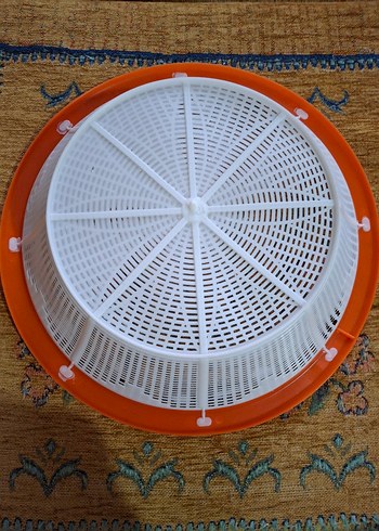 Turuncu Plastik Mutfak Süzgeci - Görsel 2