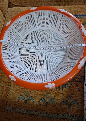 Turuncu Plastik Mutfak Süzgeci - Görsel 4