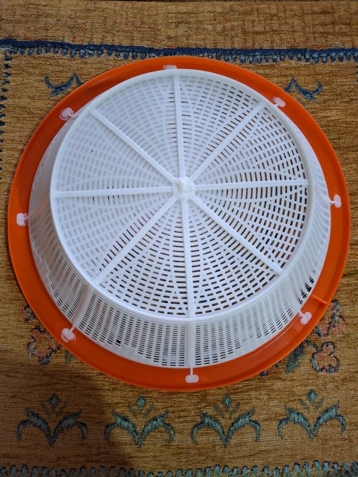 Turuncu Plastik Mutfak Süzgeci - Görsel 2