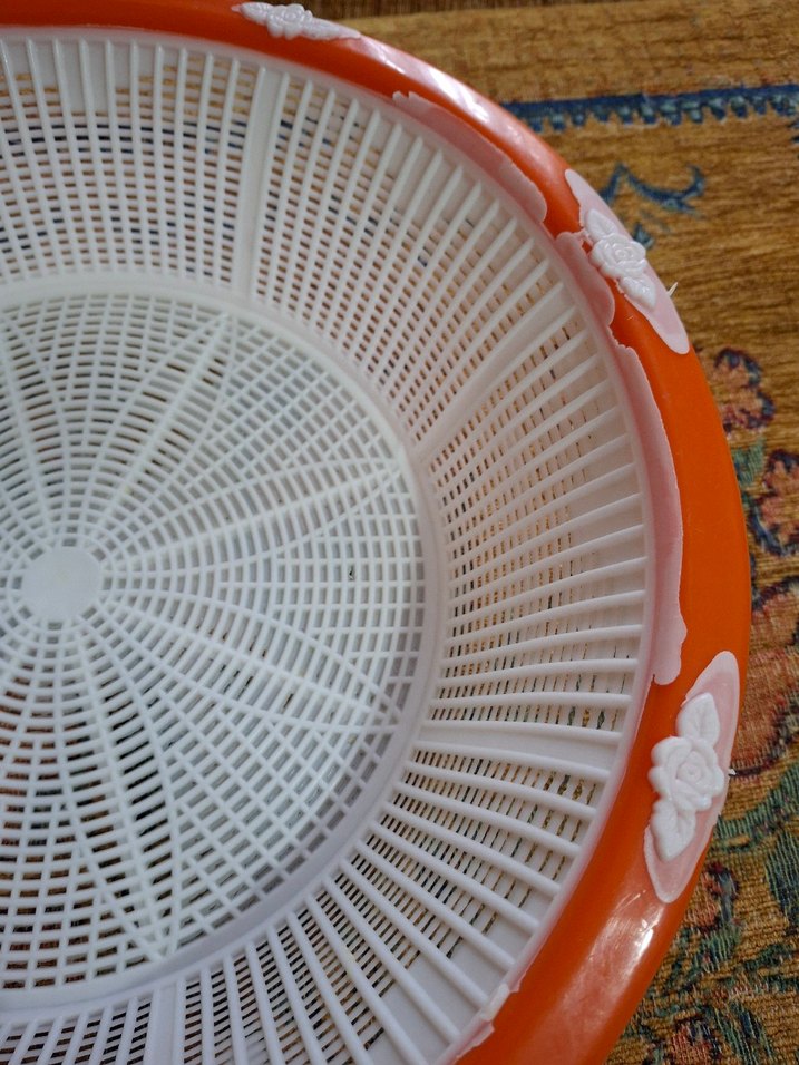 Turuncu Plastik Mutfak Süzgeci - Görsel 5