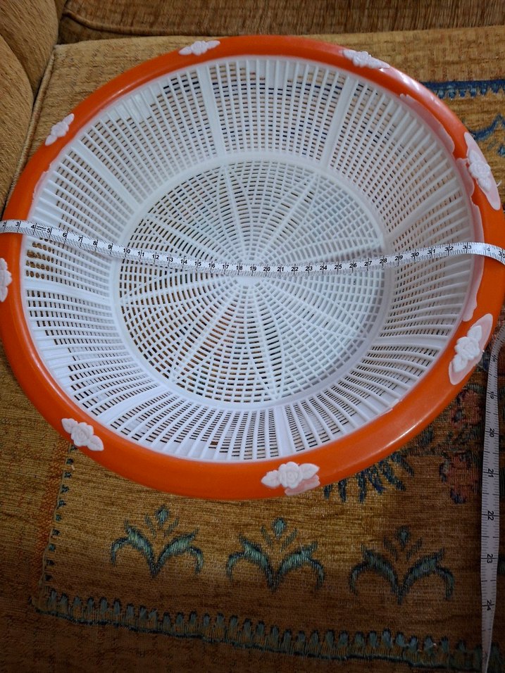 Turuncu Plastik Mutfak Süzgeci - Görsel 4