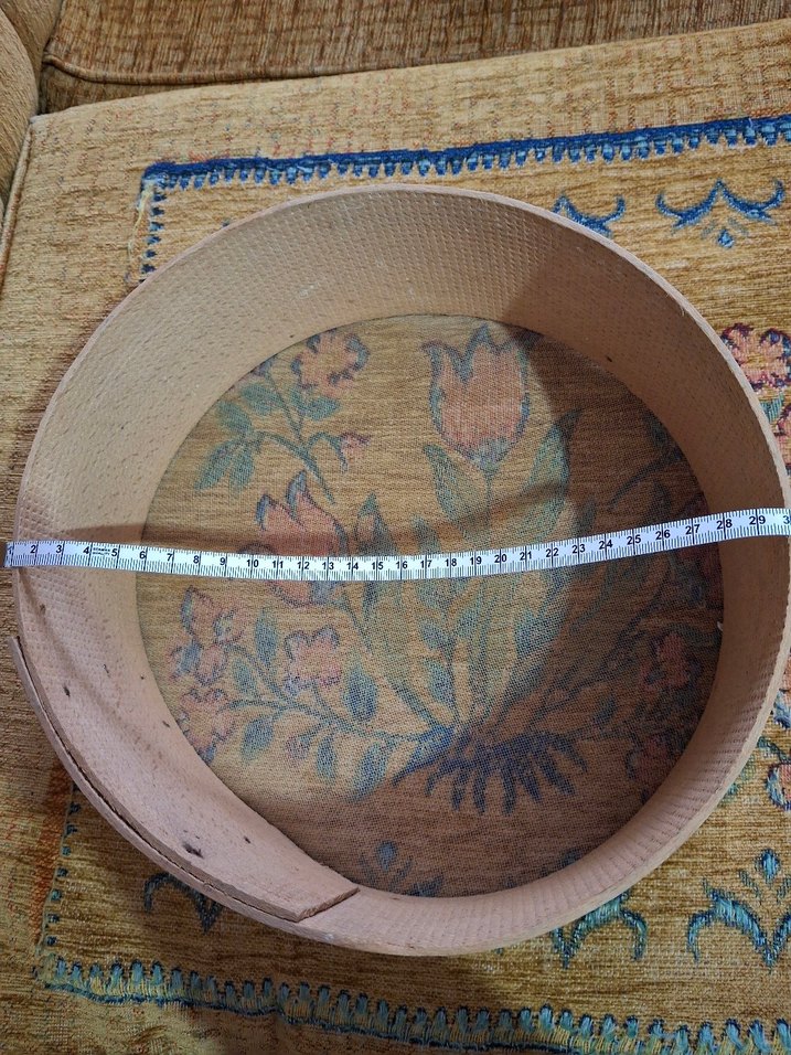 Bej Yuvarlak Ahşap Kalbur - Görsel 4