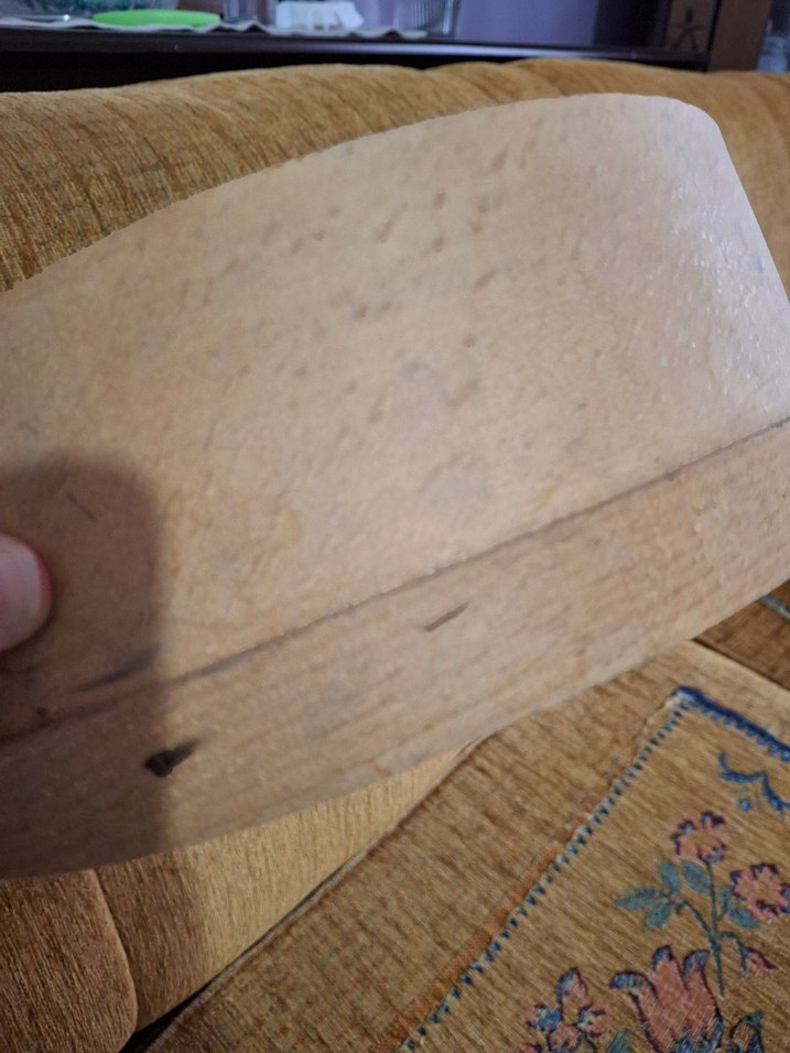 Bej Yuvarlak Ahşap Kalbur - Görsel 5