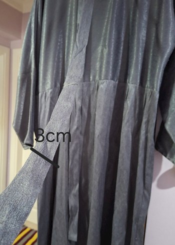 Gri Uzun Kadın Elbise - Görsel 5