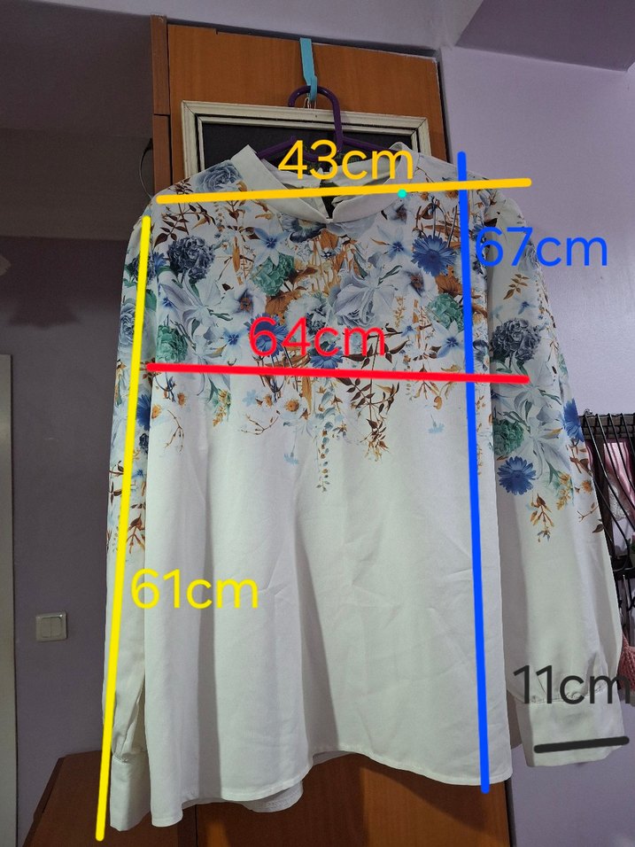 Desenli Uzun Kollu Gömlek - Görsel 2