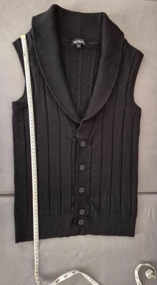 Gri Düğmeli Kadın Triko Süveter - Görsel 2