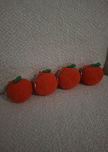 AMİGURUMİ MANDALİNA ANAHTARLIK TANE FİYATI - Görsel 7