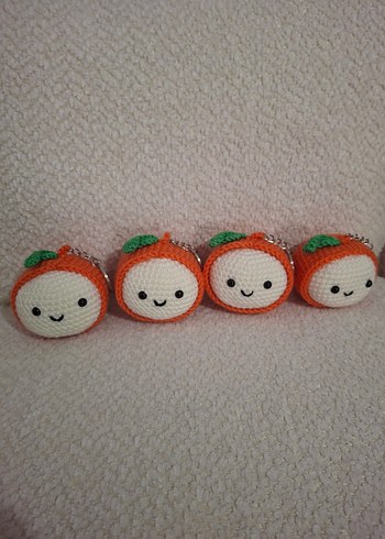 AMİGURUMİ MANDALİNA ANAHTARLIK TANE FİYATI - Görsel 6