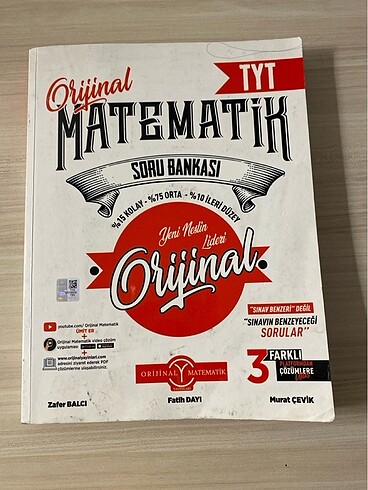 Orijinal Tyt matematik soru bankası