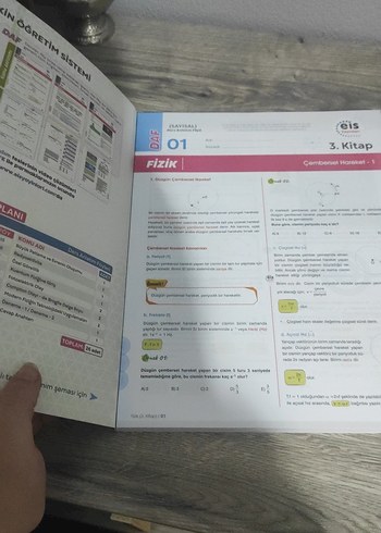  Beden Renk Eis Yayınları Fizik 1.- 2.-3. kitap ders anlatım föyü