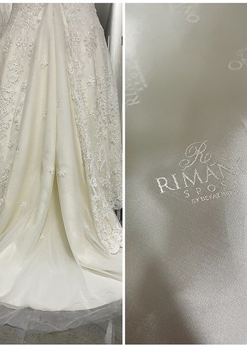 Balık Gelinlik Rimano Sposa 34-36 Eldivenli İşlemeli - Görsel 7