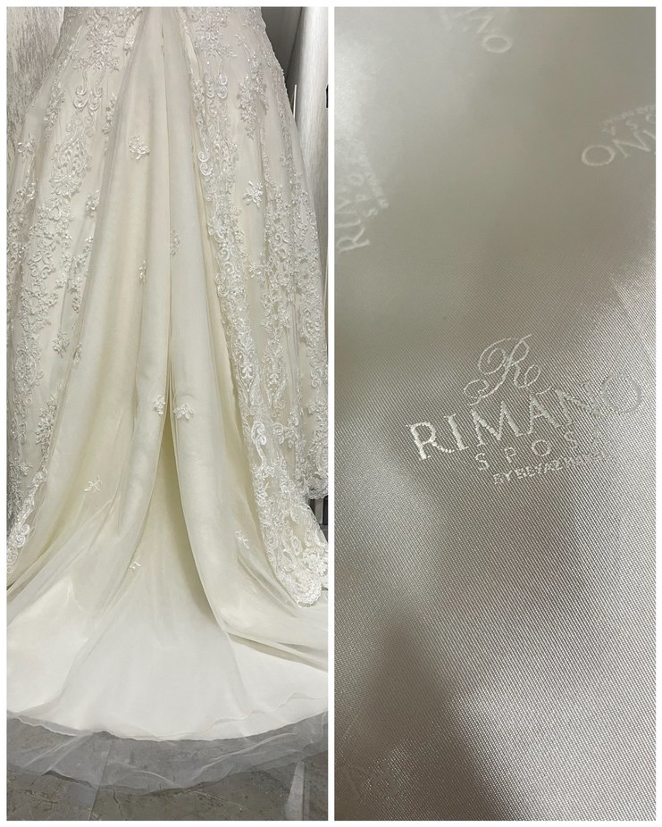 Balık Gelinlik Rimano Sposa 34-36 Eldivenli İşlemeli - Görsel 5