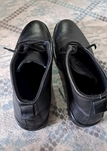 Klasik Siyah Deri Erkek Botlar - Görsel 2