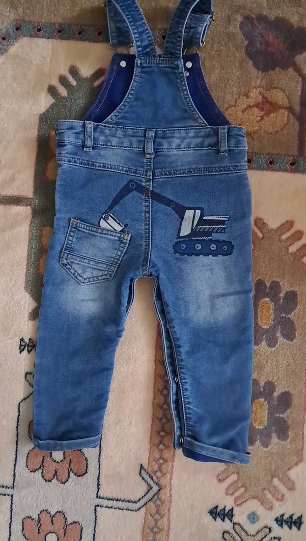 Mavi Erkek Bebek Kot Pantolon - 12-18 Ay - Görsel 3