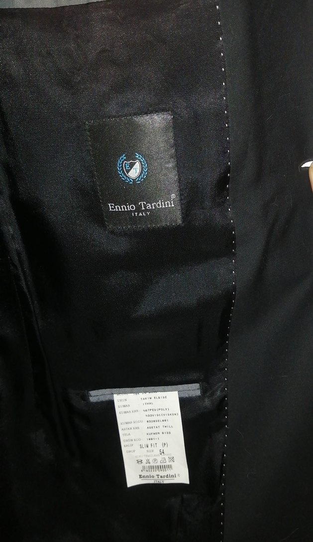 Düğmeli Siyah Erkek Takım Ceketi - Görsel 4