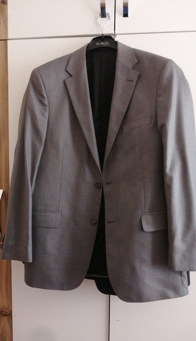 Gri Düğmeli Erkek Takım Ceketi - Görsel 2