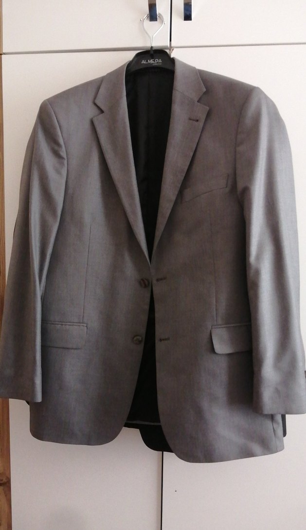 Gri Düğmeli Erkek Takım Ceketi - Görsel 3