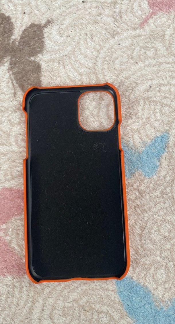 Turuncu Velcro Detaylı Telefon Kılıfı - Görsel 2