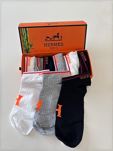 Hermes 6?lı Çorap set