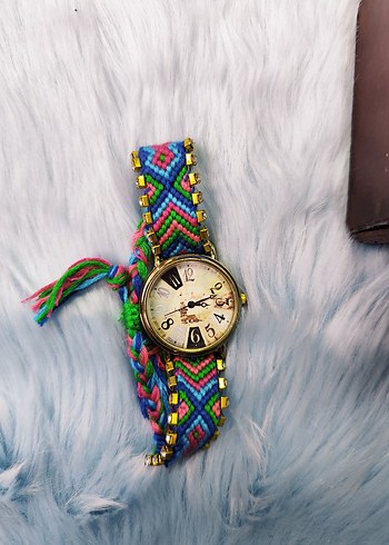 Renkli Boncuklu Bohem Kadın Kol Saati - Görsel 4
