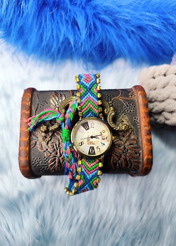 Renkli Boncuklu Bohem Kadın Kol Saati - Görsel 2