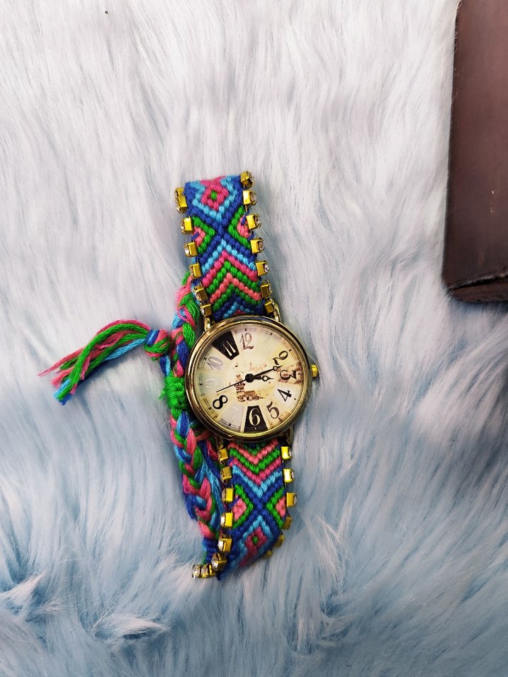 Renkli Boncuklu Bohem Kadın Kol Saati - Görsel 4
