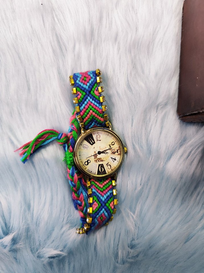Renkli Boncuklu Bohem Kadın Kol Saati - Görsel 3