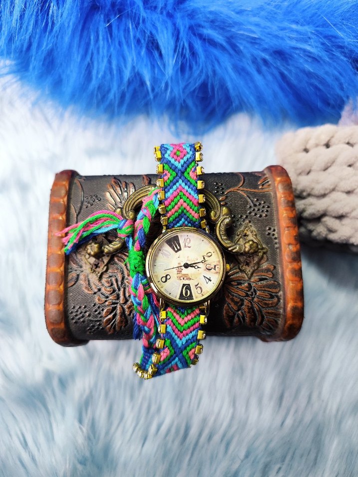 Renkli Boncuklu Bohem Kadın Kol Saati - Görsel 2