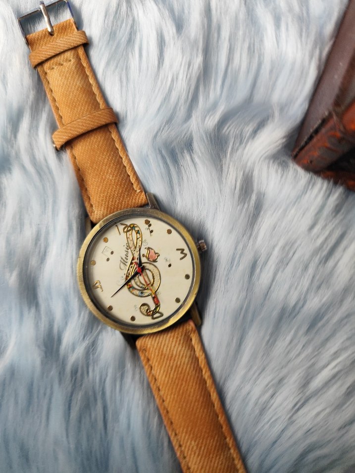 Renkli Bej Kadın Bohem Vintage Saat - Görsel 2