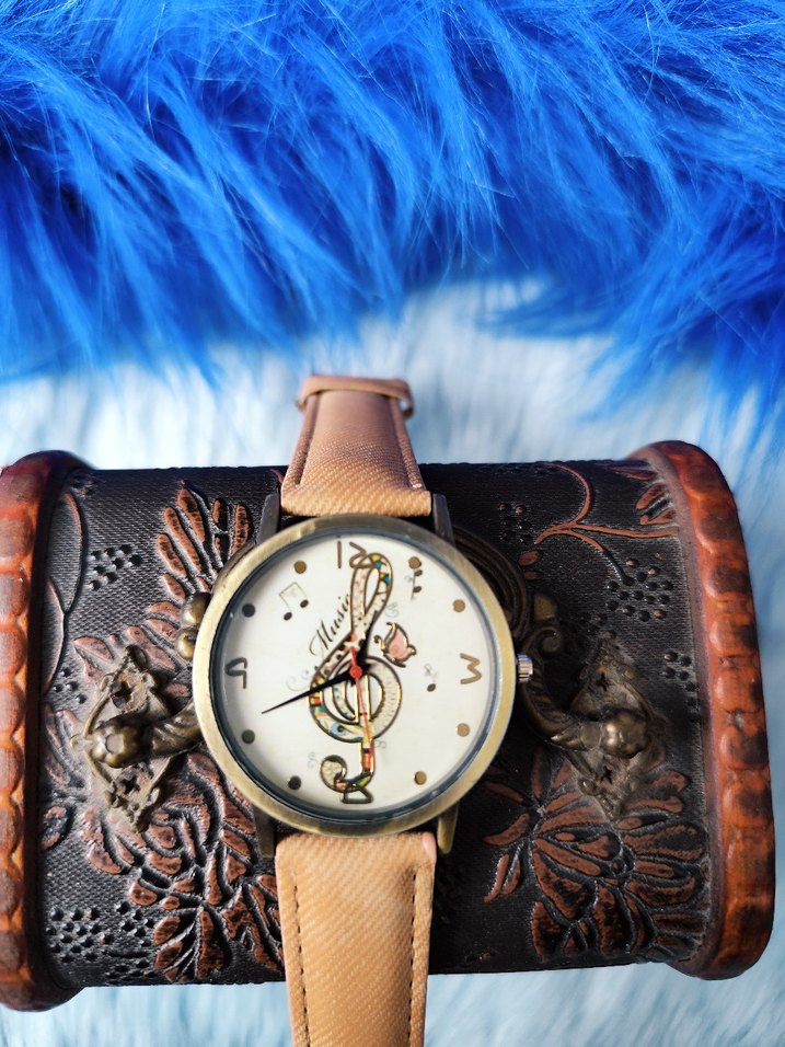 Renkli Bej Kadın Bohem Vintage Saat - Görsel 4