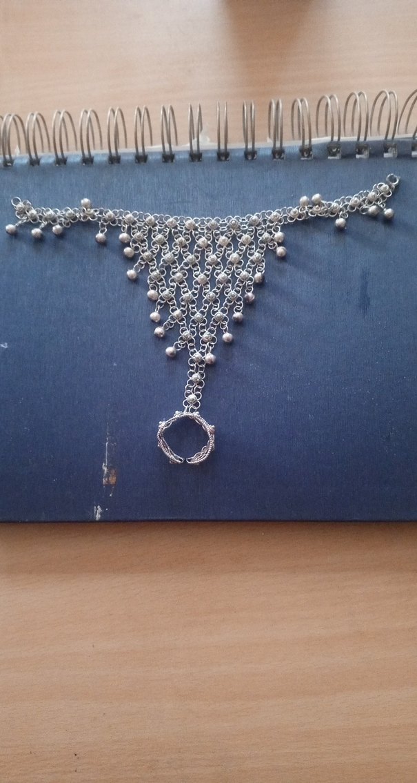 mardin el yapımı gümüş Şahmeran  bileklik yüzük - Görsel 2