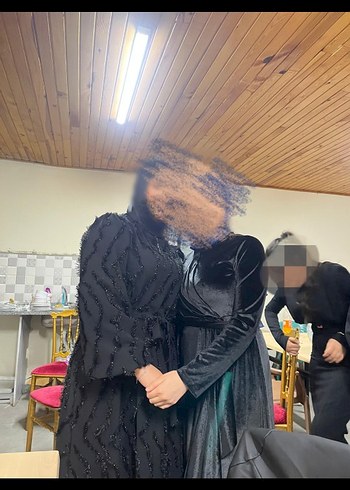 tesettür Abiye Elbise kadife 38 beden