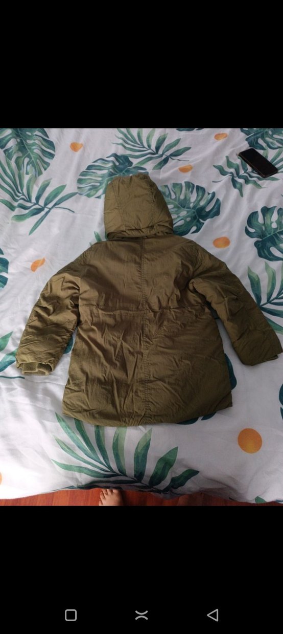 Kapüşonlu Kız Çocuk Mont - Görsel 2