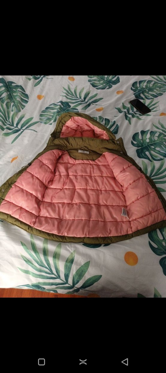 Kapüşonlu Kız Çocuk Mont - Görsel 4