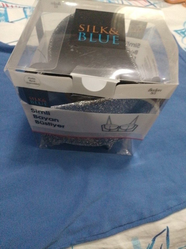 Gri Payetli Straplez Bustiyer - Görsel 5