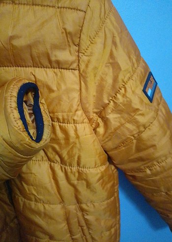 Turuncu Kapüşonlu Erkek Çocuk Mont - Görsel 3