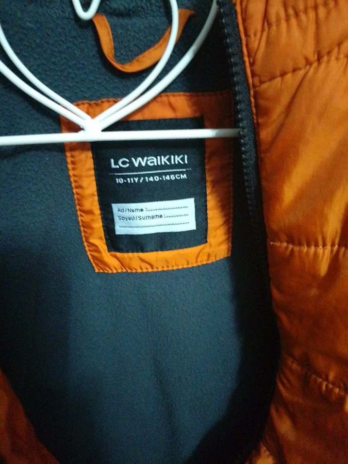 Turuncu Kapüşonlu Erkek Çocuk Mont - Görsel 4