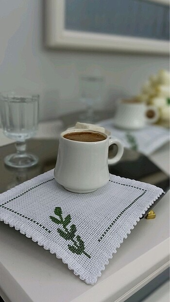 Kahve sunum peçetesi