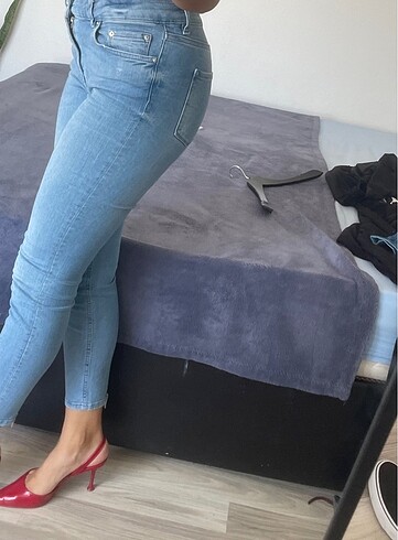 m Beden Zara jean pantolon