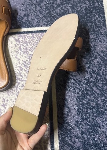 Hermes Kahverengi Süet Hermes Kadın Terlikler